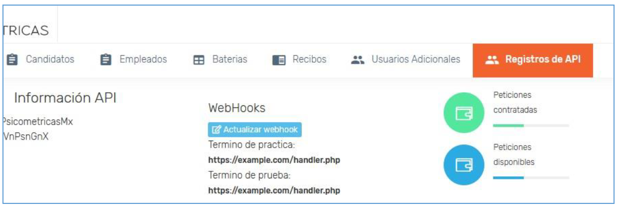 Configuración del webhook
